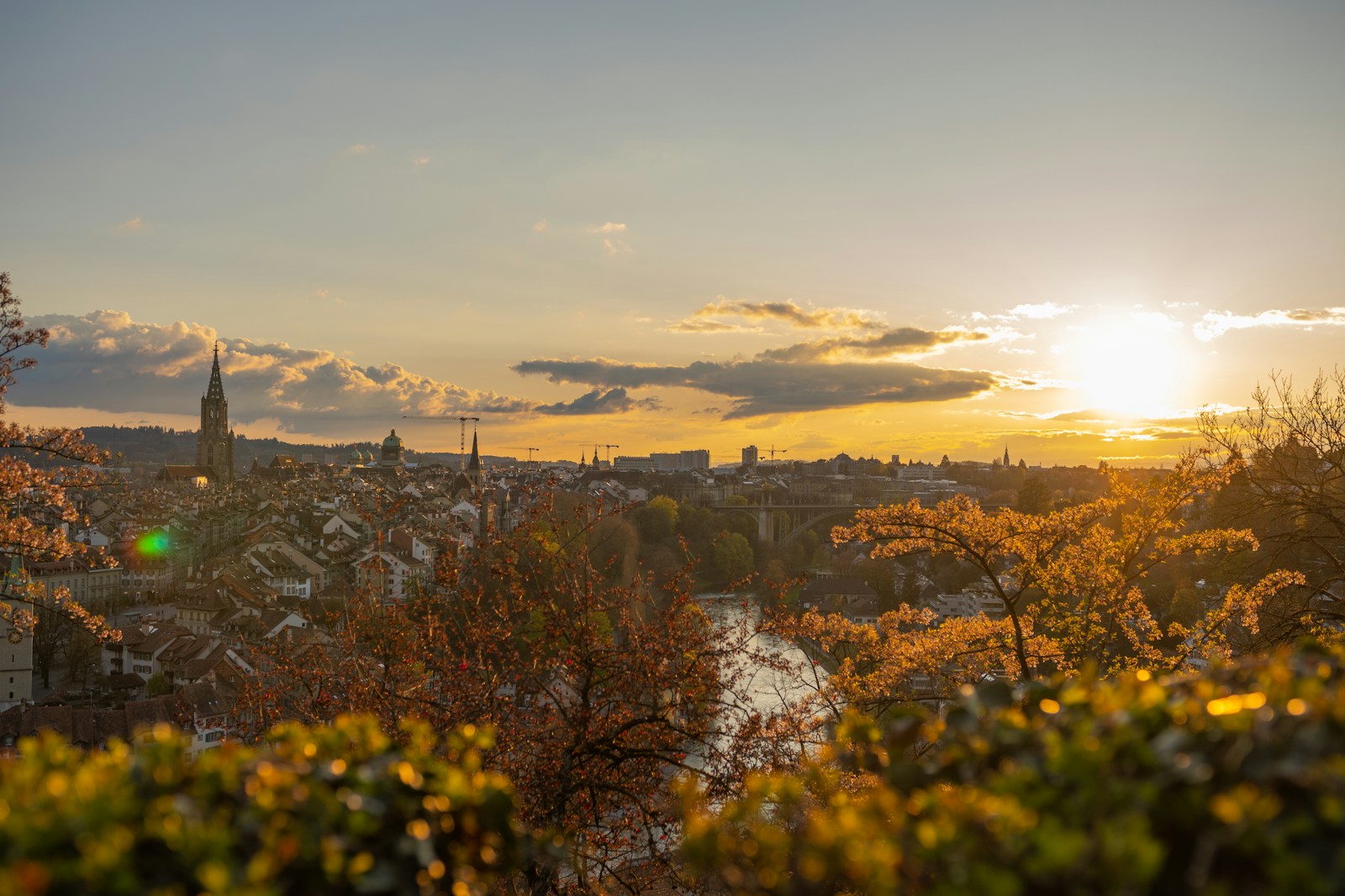 Bern old town farewell stop in Switzerland