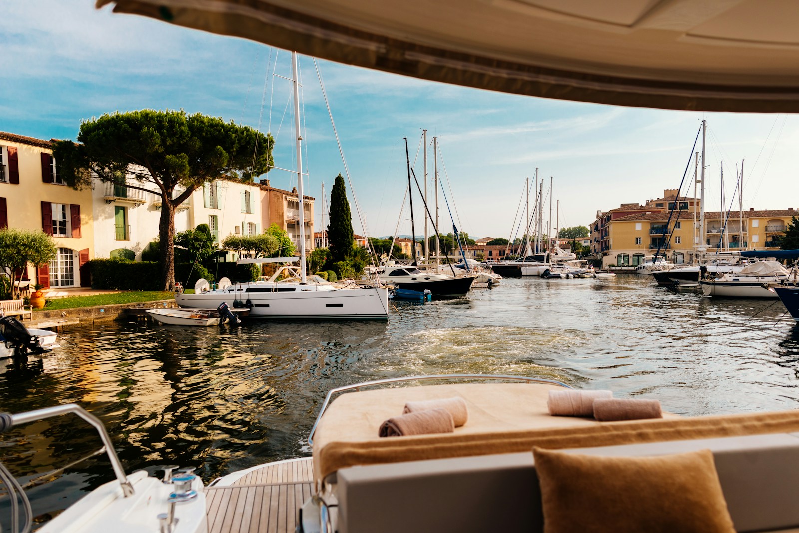 Saint-Tropez harbour on the French Riviera